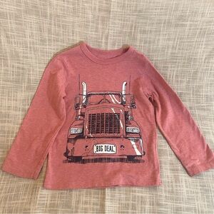 The Children’s Place 3t Long Sleeve Semi-Truck Trucking Shirt.
